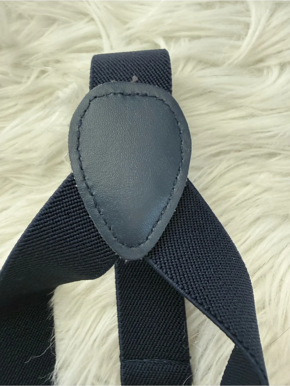 Boys Navy Elastic Suspenders - Classic Adjustable Braces